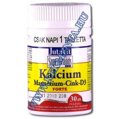 Kalcium - Magnézium - Cink - D3 forte, 30 db, Jutavit