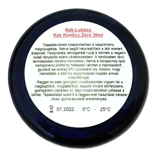 Kék Lukács Kék Kenőcs ZERO felfekvés, bőrsérülés ellen, a KÉK Krém 30 ml 