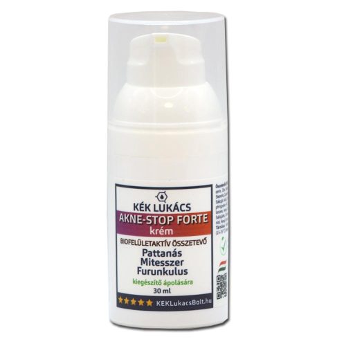 Kék Lukács Akne Stop Forte krém pattanás, furunkulus elleni kék krém 30 ml