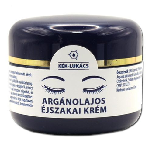 Kék Lukács Argánolajos éjszakai krém feltöltő, öregedésgátló krém 50 ml