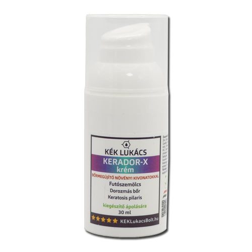 Kék Lukács Kerador-X krém futószemölcs, dorozmás bőr, keratosis pilaris ellen 30 ml