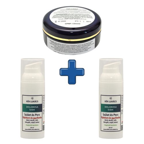 Kék Lukács Ízületi csomagajánlat 3 db-os csomag térd, váll, csípő, hát, derékfájás kezelésére