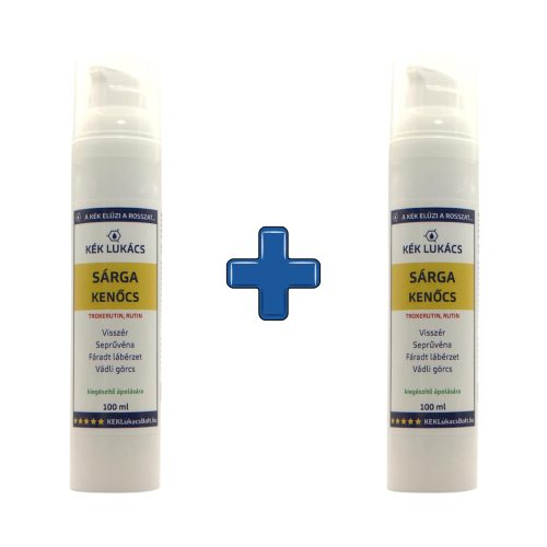 Kék Lukács Sárga kenőcs 2 db-os csomagban visszér, seprűvéna kezelésére 2x100 ml